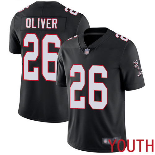 Atlanta Falcons Limited Black Youth Isaiah Oliver Alternate Jersey NFL Football #26 Vapor Untouchable->youth nfl jersey->Youth Jersey